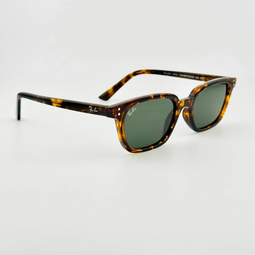 Ray-Ban Sunglasses RB4456 Zaya Bio Based Polished Havana Frame Gray Lens UNISEX! - Picture 9 of 14